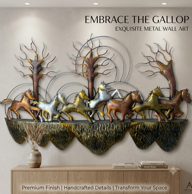 Metal wall art for decoration