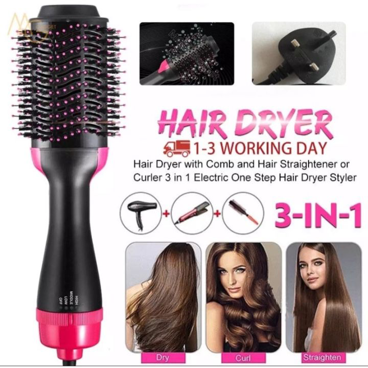 Onestep hair styler tool