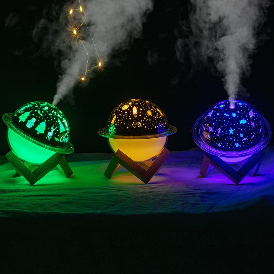 Electric humidifier with room lamp