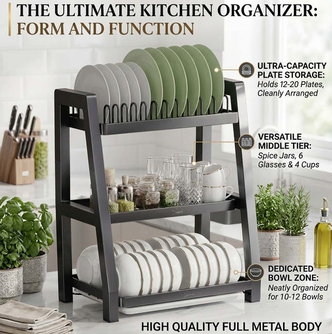 3 Tier Kitchen Organizer