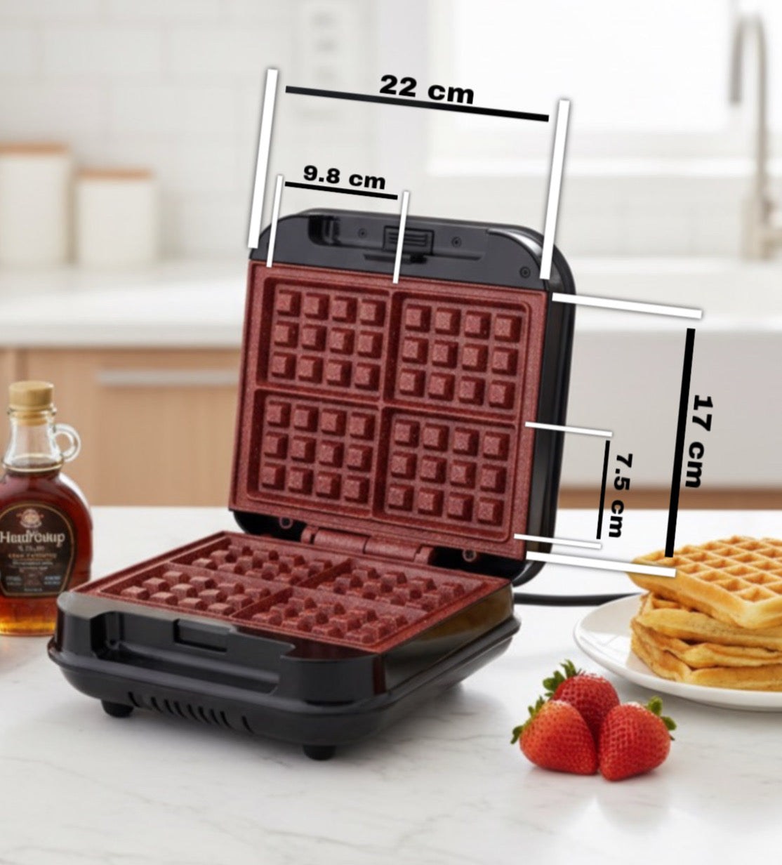 Electric waffle machine