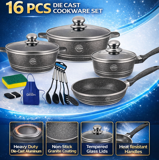 Cookware set 16 pieces