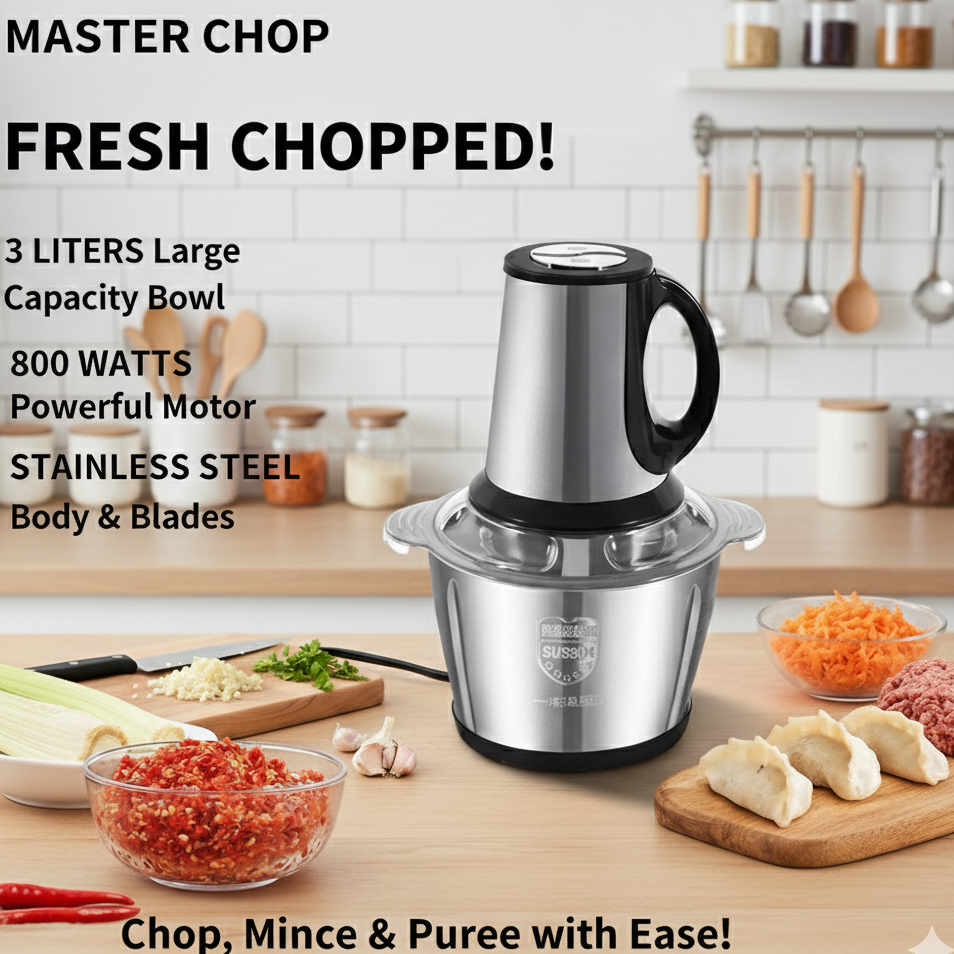 Electric food processor 3 liters