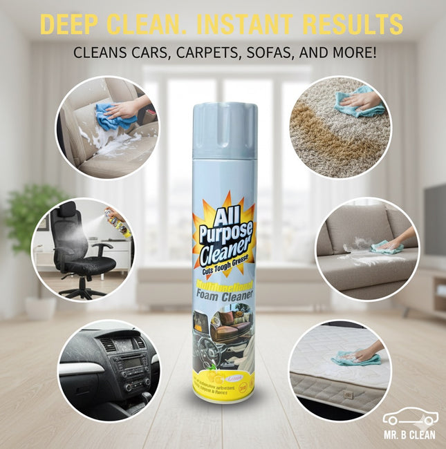 Multipurpose foam cleaner