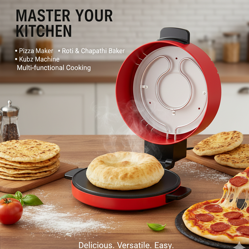 Multifunction rotti pizza Arabic bread machine