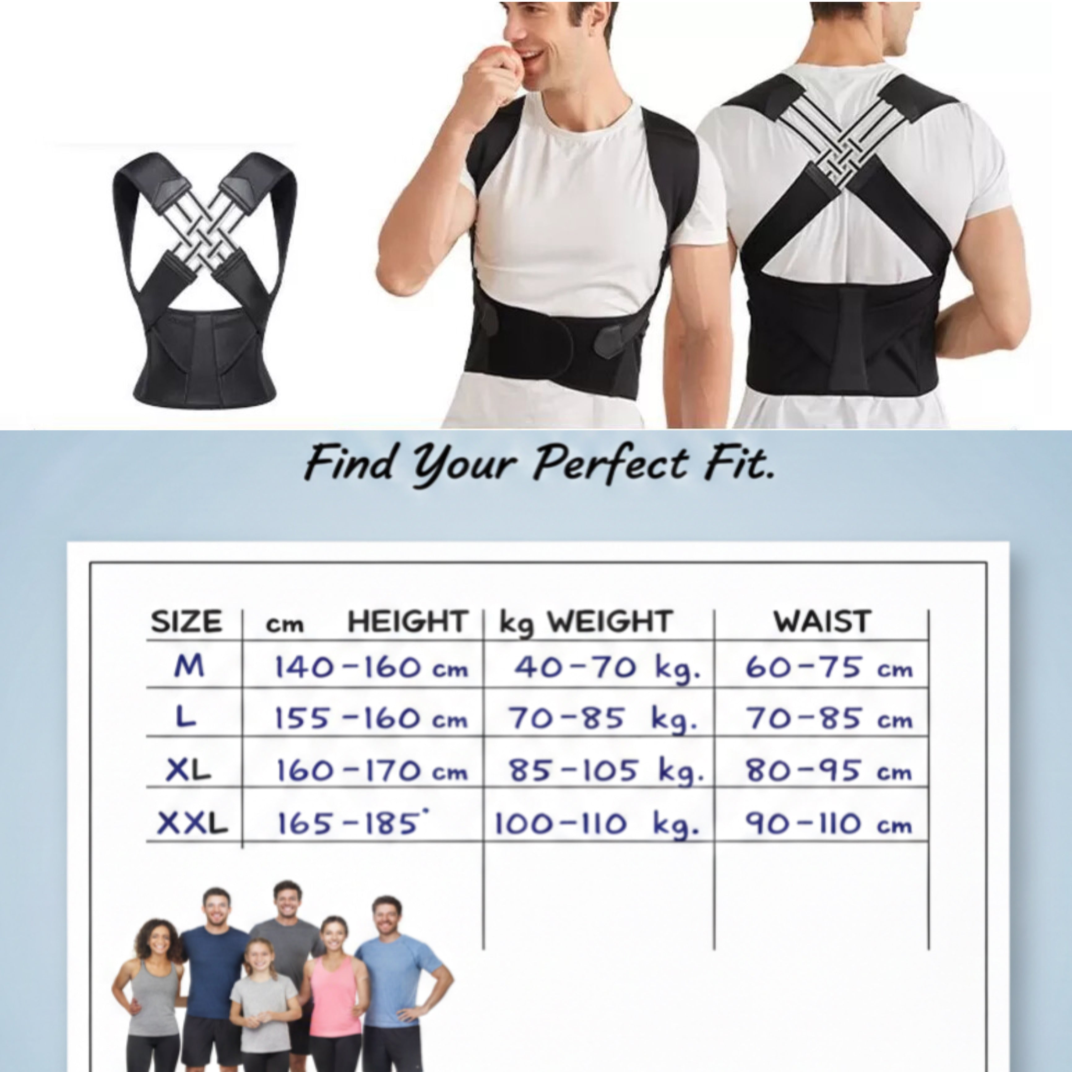 Posture corrector for men & women