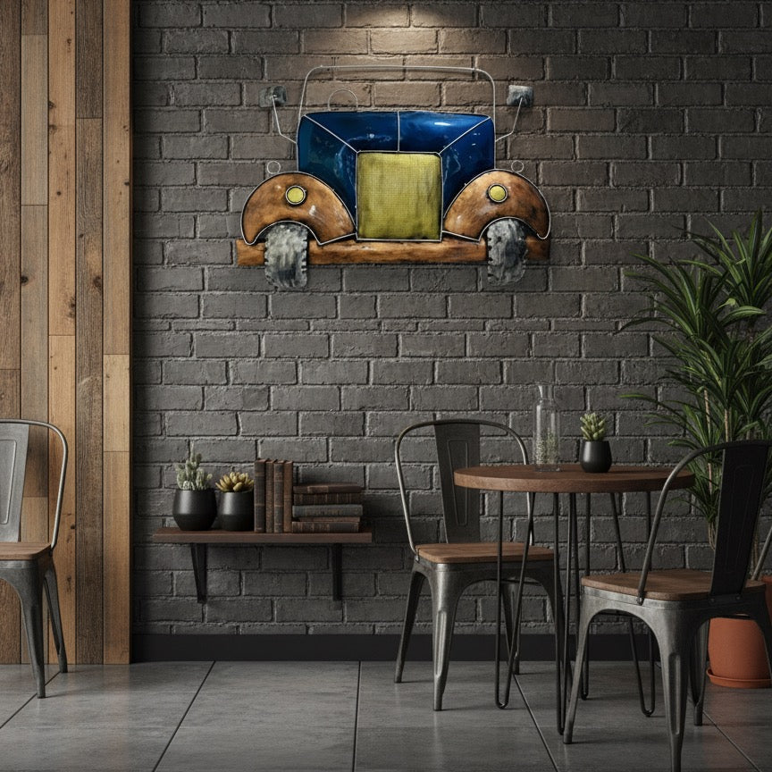 Jeep - decor of hanging in wall