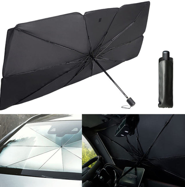 Car umbrella for sun protection