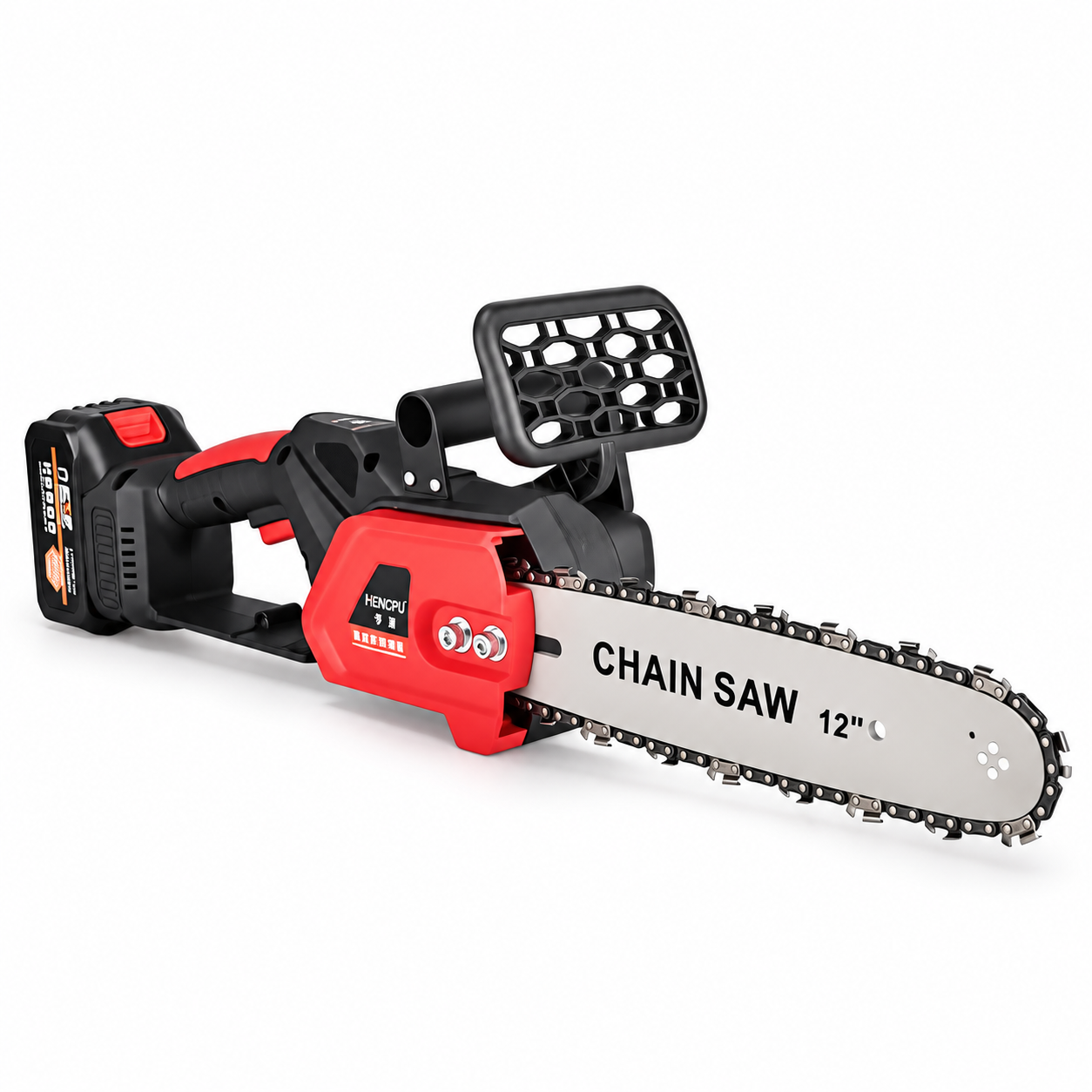 Cordless Chainsaw with 12 inches Guide Bar – 2 Batteries