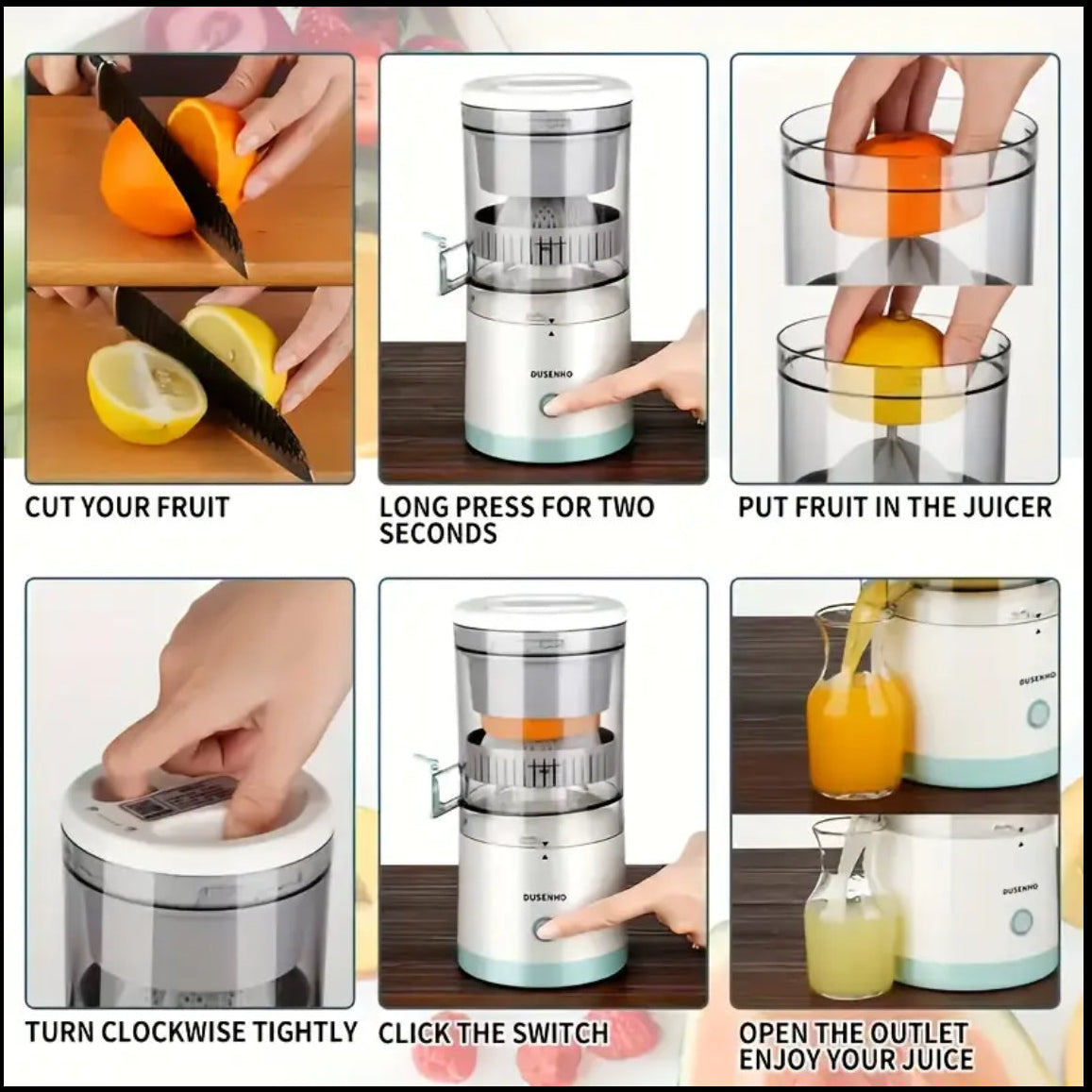 Wireless juicer for citrus & more