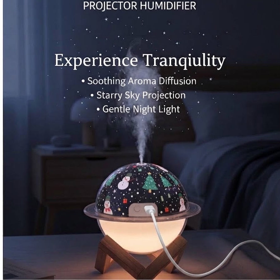 Electric humidifier with room lamp