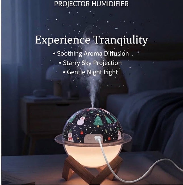 Electric humidifier with room lamp