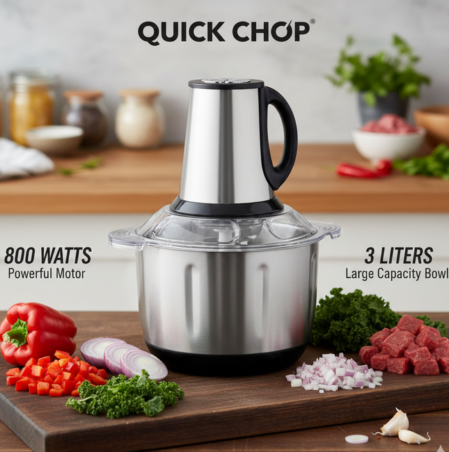 Electric food processor 3 liters