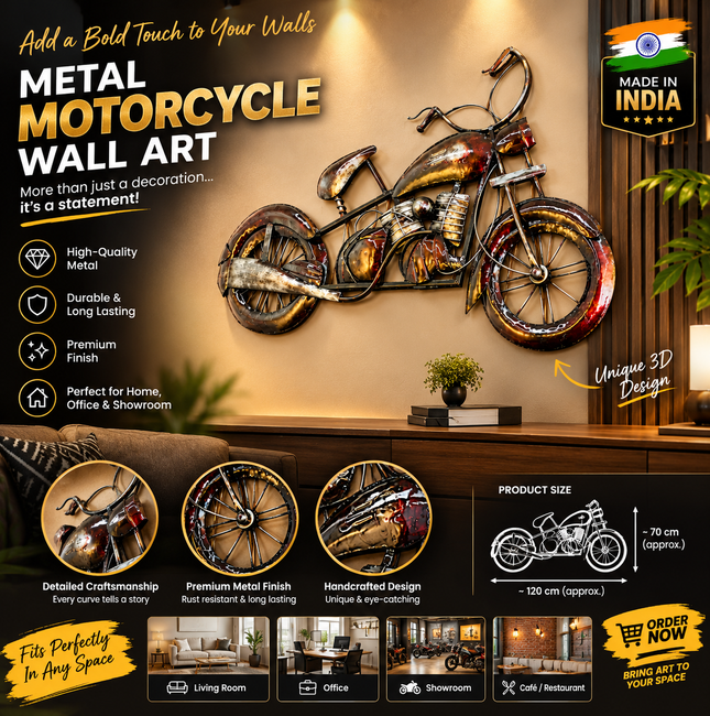 Bike art design for wall hanging