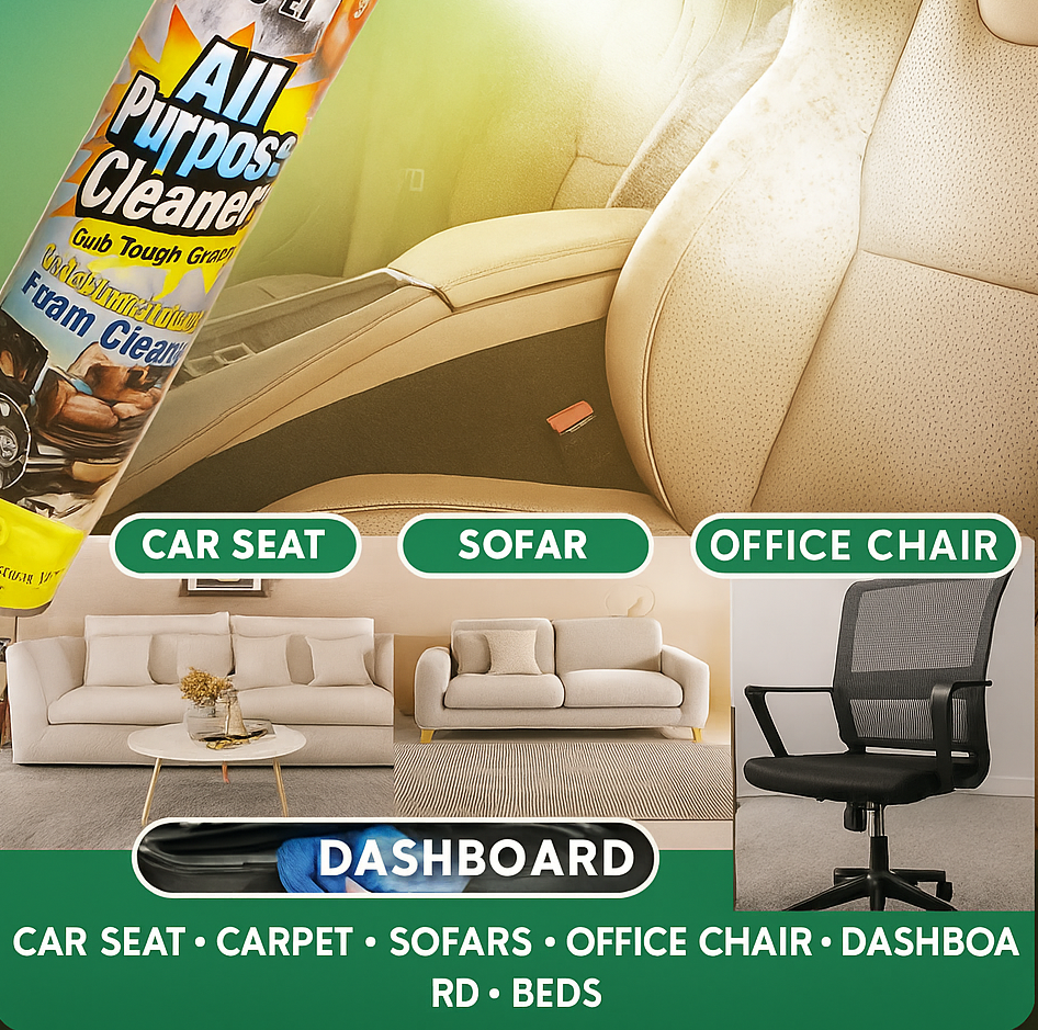 Multipurpose foam cleaner