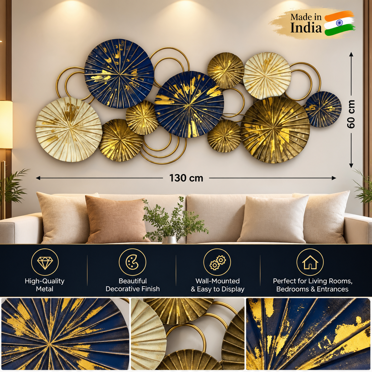 Luxury Metal Wall Art