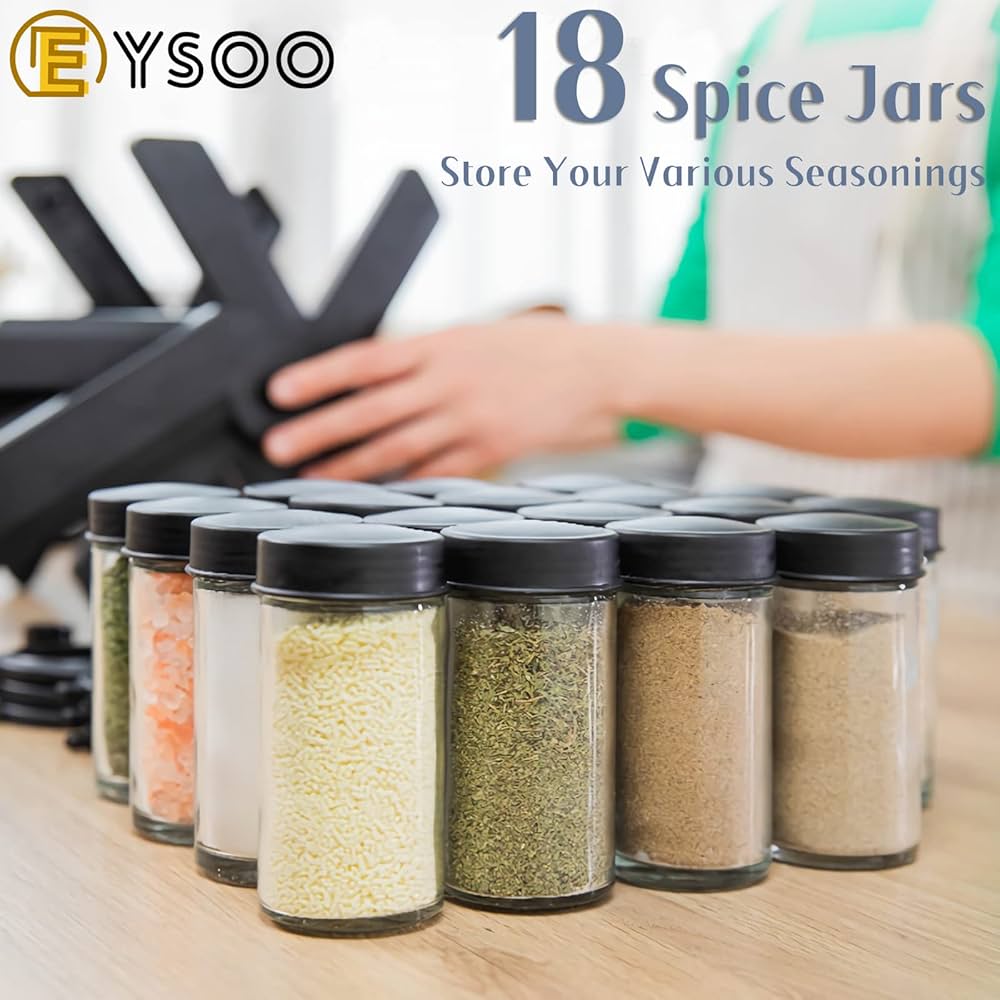 Spice jar rotating 18 pieces