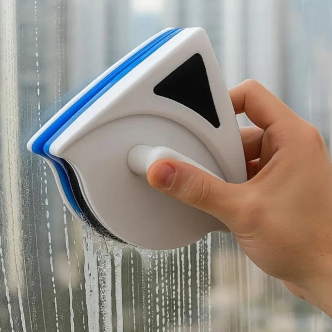 Magnetic glass cleaner