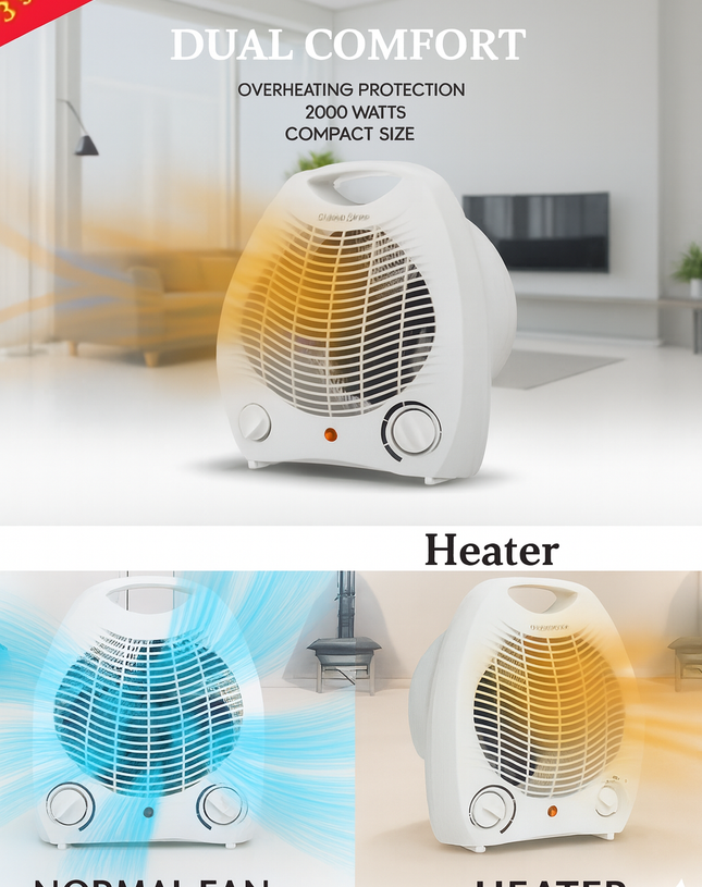 Electric heater fan