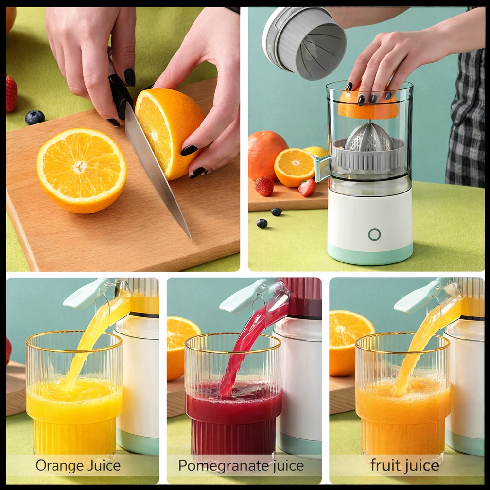 Wireless juicer for citrus & more