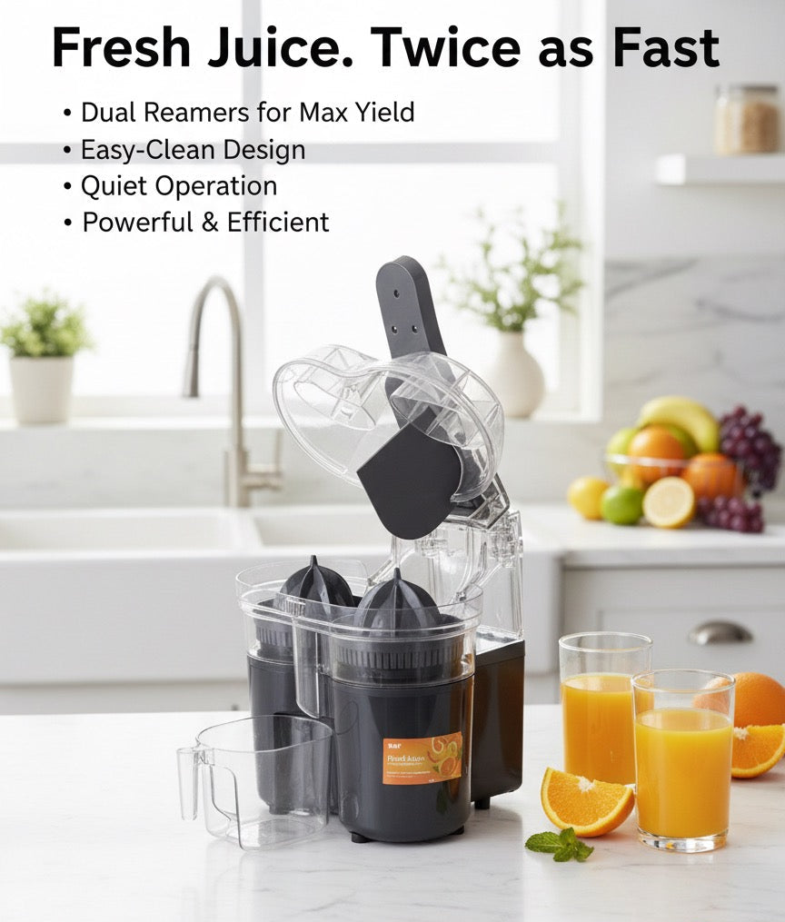Double citrus juicer electric