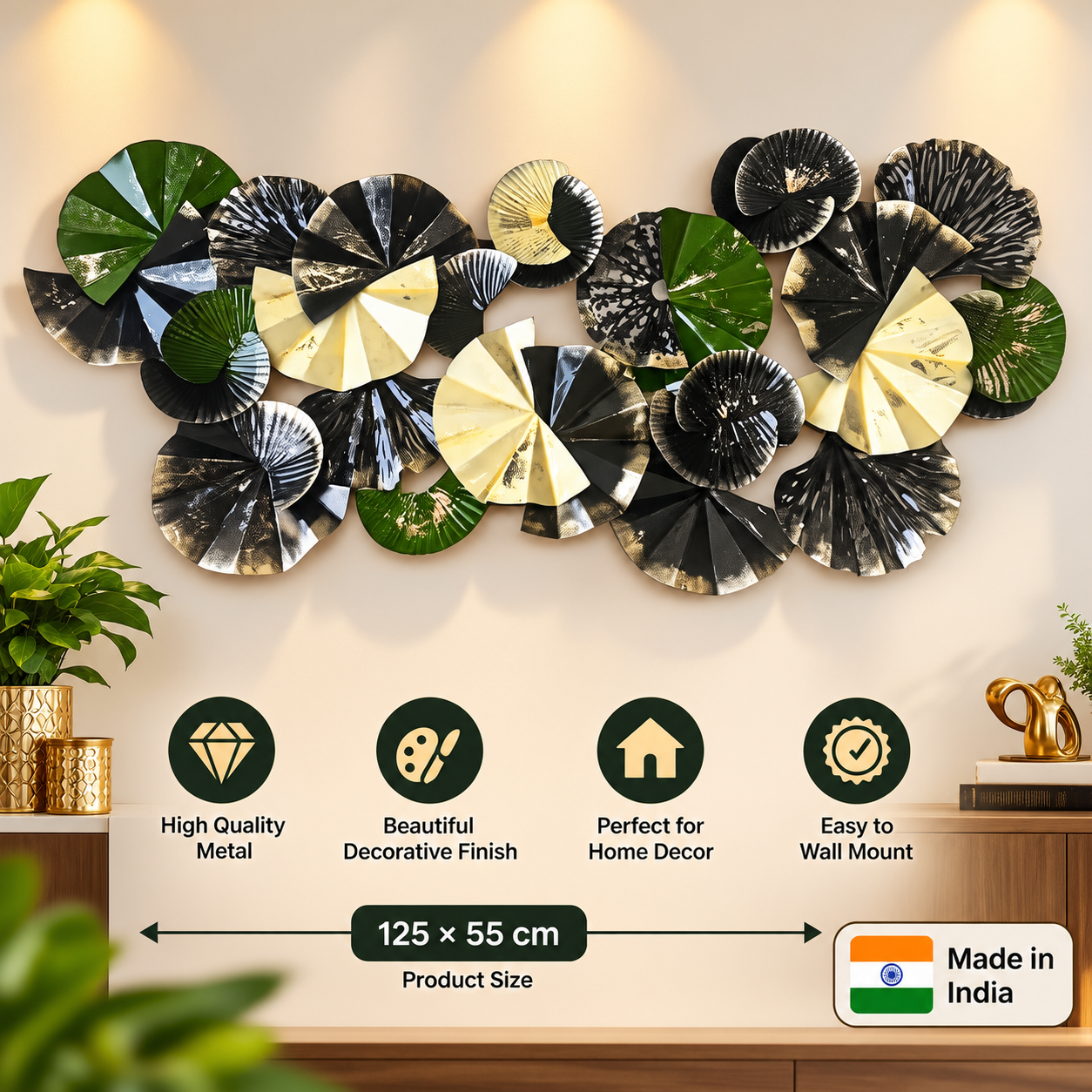 Wall decoration metal art