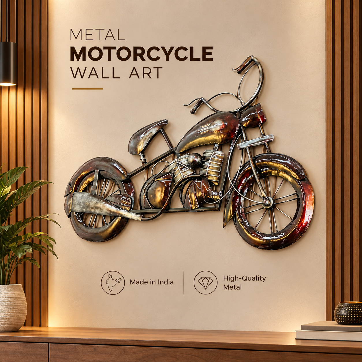 Bike art design for wall hanging