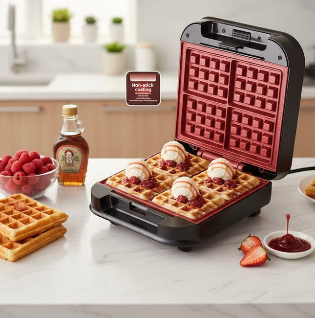 Electric waffle machine