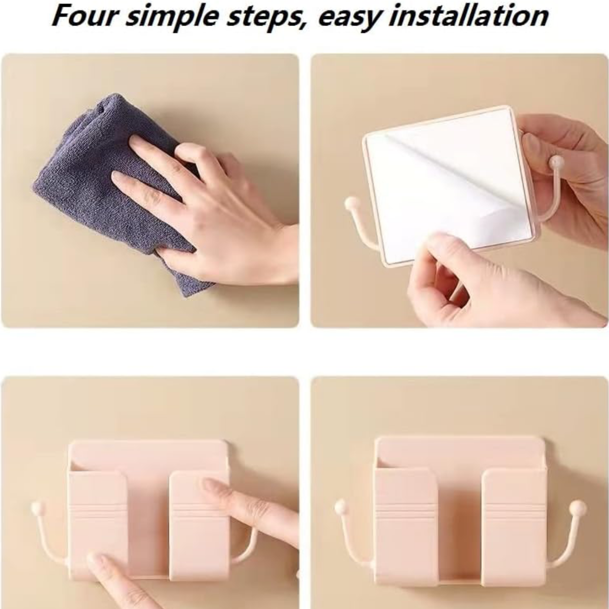 Wall mounted mobile holder 2 pieces set