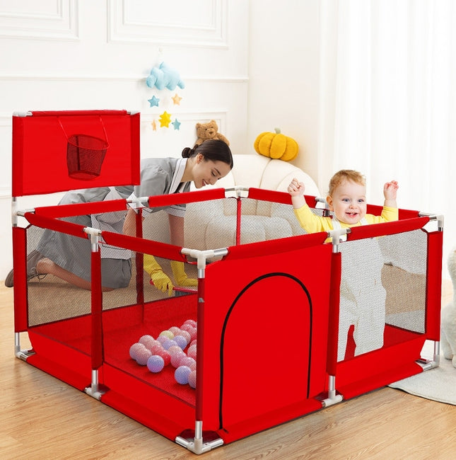 Kids safety tent & play game fence