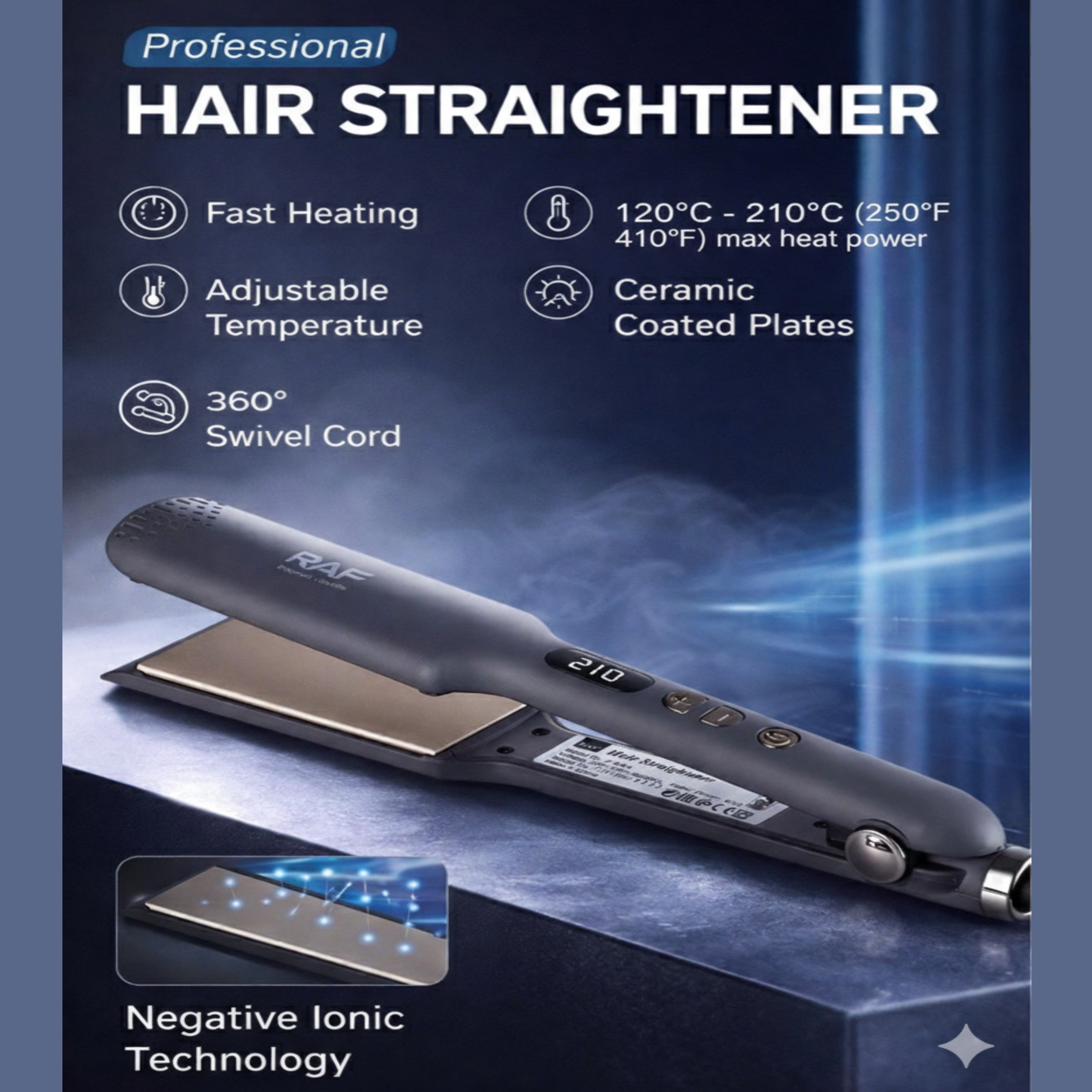 Hair straightener electric