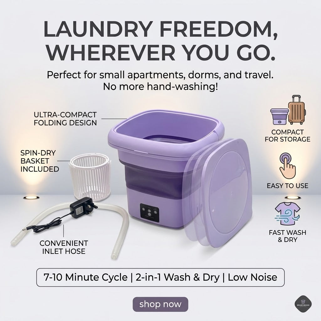 Portable washing machine electric