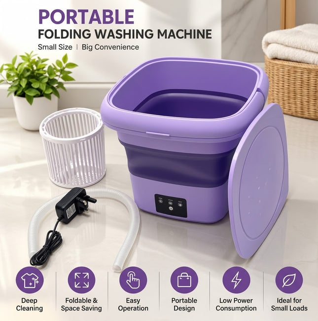 Portable washing machine electric