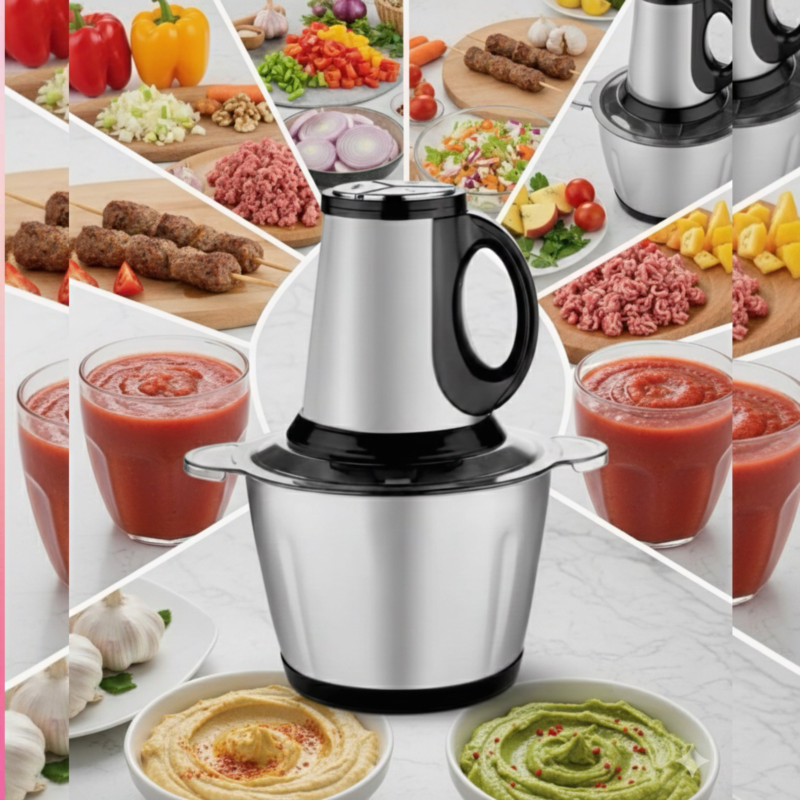 Electric food processor 3 liters