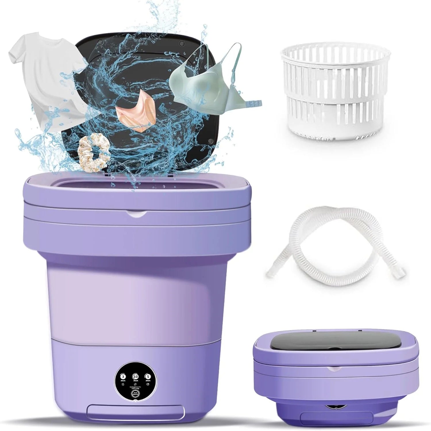 Portable washing machine electric