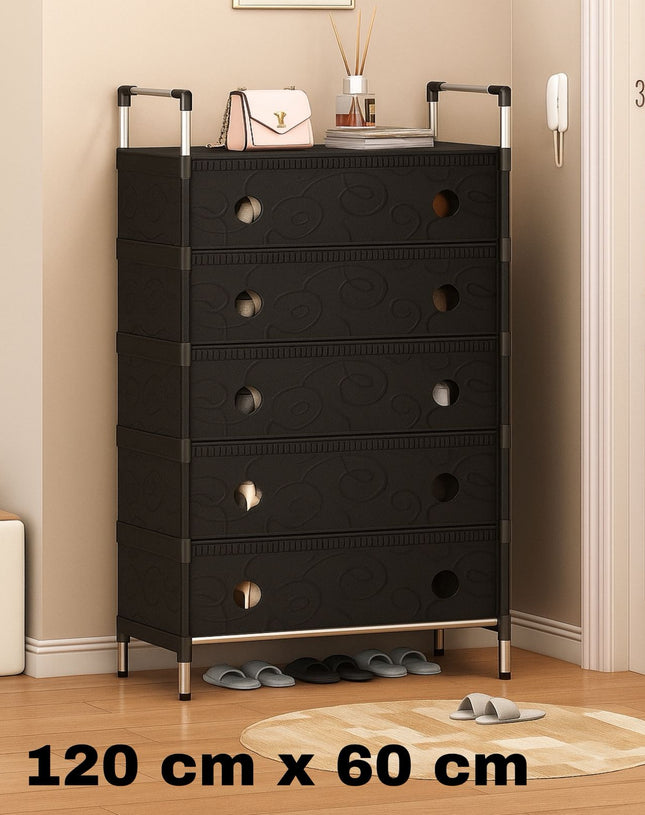 6-Layer Cabinet with 5 Drawers
